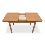 Τραπέζι Bergen Megapap μασίφ ξύλο-MDF επεκτεινόμενο χρώμα καρυδί 120/150x68x77εκ. - Image 8