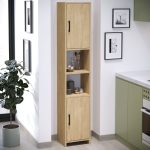 Ντουλάπι κουζίνας - μπάνιου Hobbes Megapap χρώμα sapphire oak 35x30x182,3εκ. - Image 3