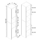Ντουλάπι κουζίνας - μπάνιου Hobbes Megapap χρώμα sapphire oak 35x30x182,3εκ. - Image 4