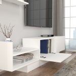 Σύνθεση τηλεόρασης Egemen Megapap χρώμα λευκό 180x32x40εκ. - Image 4