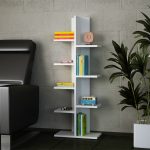 Βιβλιοθήκη Tree Megapap χρώμα λευκό 45x21,4x121,8εκ. - Image 4