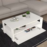 Τραπεζάκι σαλονιού Balina Megapap χρώμα λευκό 110x60x40εκ. - Image 2