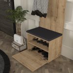 Έπιπλο εισόδου Track Megapap χρώμα sapphire oak 60x38,2x190εκ. - Image 3