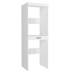 Έπιπλο πλυντηρίου - στεγνωτηρίου Fika Megapap χρώμα λευκό 67x61,8x198,5εκ. - Image 7