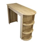 Τραπέζι μπαρ Vigne Megapap χρώμα sepet oak 150x51,6x101,8εκ. - Image 5