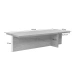 Τραπεζάκι σαλονιού Harbor Megapap χρώμα καρυδί 120x45x30εκ. - Image 7
