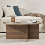 Τραπεζάκι σαλονιού Soleil Megapap χρώμα καρυδί Ø90x40εκ. - Image 3