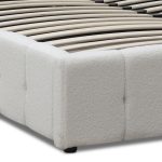 Κρεβάτι Norah Megapap μπουκλέ ύφασμα με αποθηκευτικό χώρο χρώμα ivory 160x200εκ. - Image 8