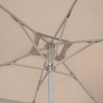Ομπρέλα κήπου Zola Megapap αλουμινίου χρώμα εκρού 2x3m. - Image 4