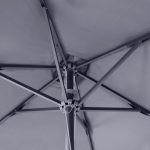 Ομπρέλα κήπου Zola Megapap αλουμινίου χρώμα ανθρακί 2x3m. - Image 4