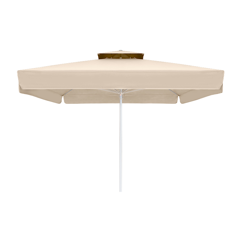 GP010-00551-0 Ομπρέλα επαγγελματική Juno Megapap τηλεσκοπική αλουμινίου χρώμα εκρού 3,5x3,5m. - Image 1