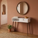 Κονσόλα Napoli Megapap χρώμα λευκό 90x29x88εκ. - Image 2