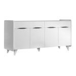 Μπουφές Sila Megapap χρώμα λευκό 140x45x72εκ. - Image 3