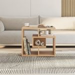 Τραπεζάκι βοηθητικό Labirent Megapap χρώμα sapphire oak 54x40x45εκ. - Image 2