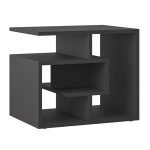 Τραπεζάκι βοηθητικό Labirent Megapap χρώμα ανθρακί 54x40x45εκ. - Image 6