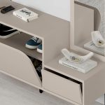 Έπιπλο εισόδου Mila Megapap με κρεμάστρα χρώμα sandstone120x37x171,6εκ. - Image 4