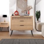 Συρταριέρα Naive Megapap χρώμα sapphire oak 93,1x40x83,1εκ. - Image 3