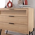 Συρταριέρα Naive Megapap χρώμα sapphire oak 93,1x40x83,1εκ. - Image 4