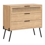 Συρταριέρα Naive Megapap χρώμα sapphire oak 93,1x40x83,1εκ. - Image 6
