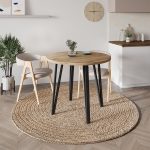 Τραπέζι Xana Megapap χρώμα sepet oak Ø90x77,5εκ. - Image 3