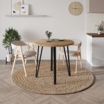 Τραπέζι Xana Megapap χρώμα sepet oak Ø90x77,5εκ. - Image 4