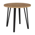 Τραπέζι Xana Megapap χρώμα sepet oak Ø90x77,5εκ. - Image 5