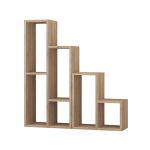 Ραφιέρα - Ανθοστήλη Sule Megapap χρώμα sapphire oak 84x20x89εκ. - Image 3