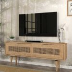 Έπιπλο τηλεόρασης Sirona Megapap χρώμα sapphire oak 140x30x55εκ.
