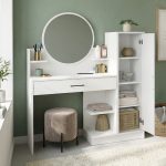 Τουαλέτα με καθρέπτη Andera Megapap χρώμα λευκό 123,9x35x144,4εκ. - Image 2