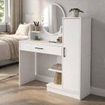 Τουαλέτα με καθρέπτη Andera Megapap χρώμα λευκό 123,9x35x144,4εκ. - Image 5