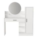 Τουαλέτα με καθρέπτη Andera Megapap χρώμα λευκό 123,9x35x144,4εκ. - Image 9