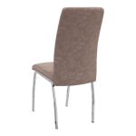 Σετ τραπεζαρία 5τμχ Darlen - Alma Megapap χρώμα sencron black - μπεζ 125x72x74εκ. - Image 3