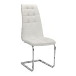 Σετ τραπεζαρία 5τμχ Darlen - Vela Megapap χρώμα λευκό εφέ μαρμάρου - λευκό 125x72x74εκ. - Image 2