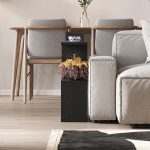 Τραπεζάκι βοηθητικό Homemania Megapap χρώμα μαύρο 60x20x60εκ. - Image 2