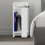 Κομοδίνο Elos Megapap σετ 2 τεμαχίων χρώμα λευκό 25x27x60εκ. - Image 3