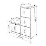 Παπουτσοθήκη Dude Megapap χρώμα sandstone 104,8x26x118,5εκ. - Image 6