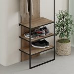 Έπιπλο εισόδου Archy Megapap χρώμα ανοιχτό καρυδί 53x31,7x180εκ. - Image 3