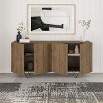 Μπουφές Jakomen Megapap χρώμα ανοιχτό καρυδί 180x41,7x80εκ. - Image 2