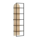 Βιβλιοθήκη Archy Megapap χρώμα sapphire oak 53x31,7x180εκ. - Image 6