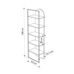 Βιβλιοθήκη Archy Megapap χρώμα sapphire oak 53x31,7x180εκ. - Image 7
