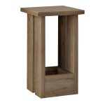 Τραπεζάκι βοηθητικό Tasos Megapap χρώμα sepet oak 30x30x50,3εκ. - Image 5