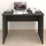Γραφείο εργασίας Kalen Megapap χρώμα ανθρακί 90x60x74εκ. - Image 3