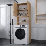 Έπιπλο πλυντηρίου Holton Megapap χρώμα sapphire oak 65,5x30x180εκ. - Image 2