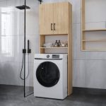 Έπιπλο πλυντηρίου Holton Megapap χρώμα sapphire oak 65,5x30x180εκ. - Image 3