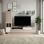 Σύνθεση τηλεόρασης Almeria Megapap χρώμα λευκό - cordoba 149x29,5x117εκ. - Image 2
