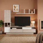 Σύνθεση τηλεόρασης Almeria Megapap χρώμα λευκό - cordoba 149x29,5x117εκ. - Image 3