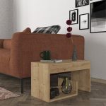 Τραπεζάκι βοηθητικό Rosana Megapap χρώμα sapphire oak 35x29,5x60εκ. - Image 2