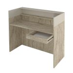Γραφείο υποδοχής - reception Wilko Megapap με LED χρώμα travertine - sandstone 113,6x42x110εκ. - Image 8