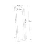 Καθρέπτης δαπέδου - τοίχου Lalu Μegapap χρώμα travertine 40x150εκ. - Image 9