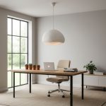 Φωτιστικό οροφής Loval Megapap E27 fiberglass μονόφωτο χρώμα λευκό 50x44x120εκ. - Image 3